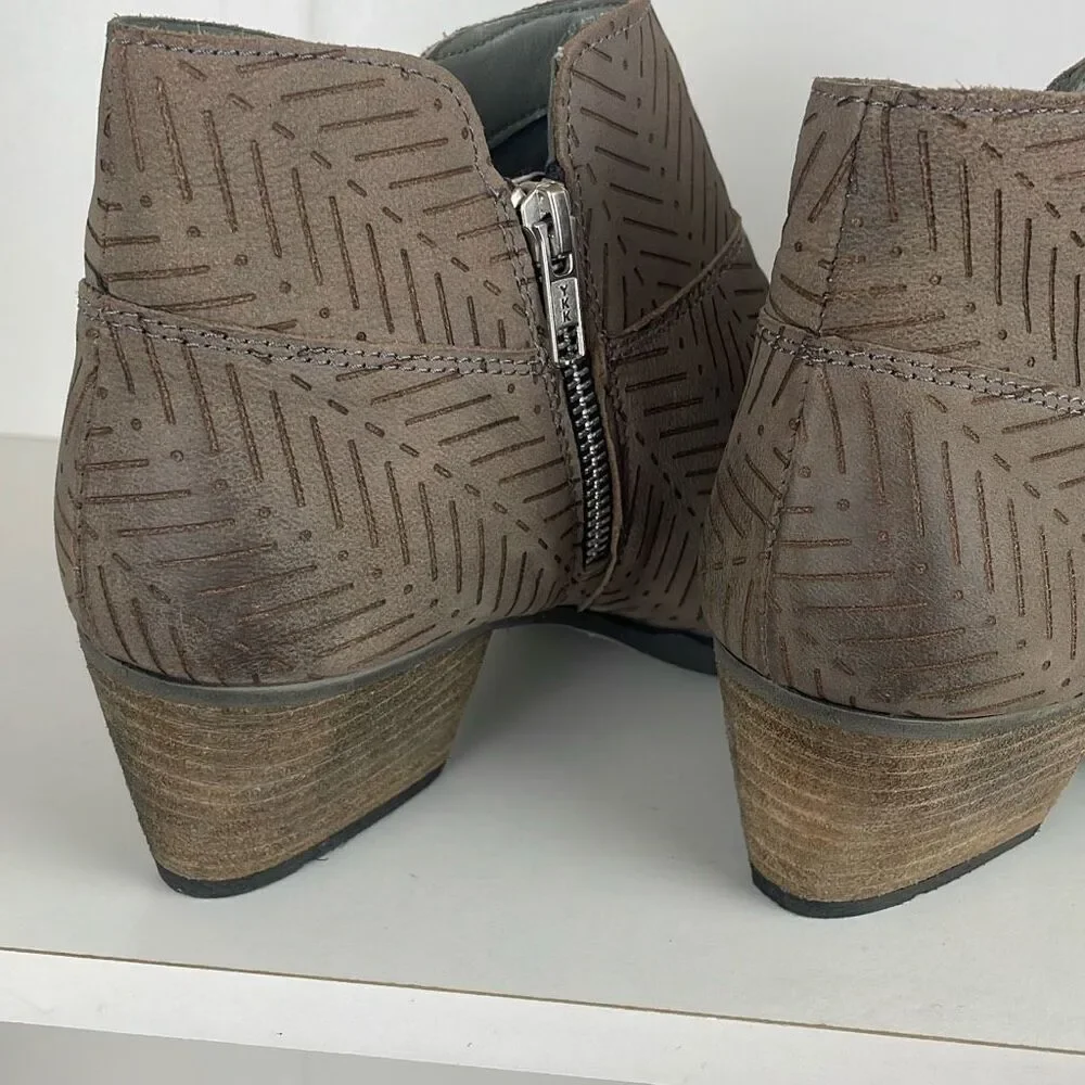 Leather Embossed Ankle Boots 11